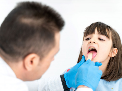 Areej's tonsils are swollen, causing her constant pain and discomfort day and night