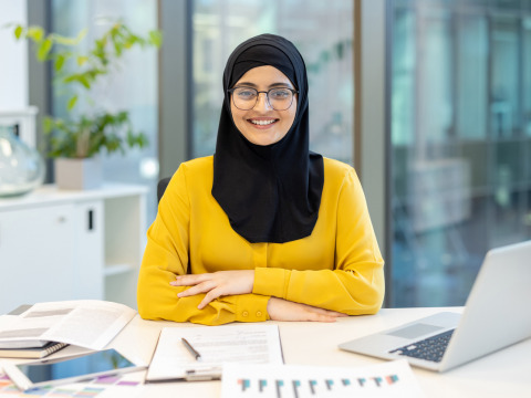 Weam, a finance and banking student, aspires to a bright future working in top companies